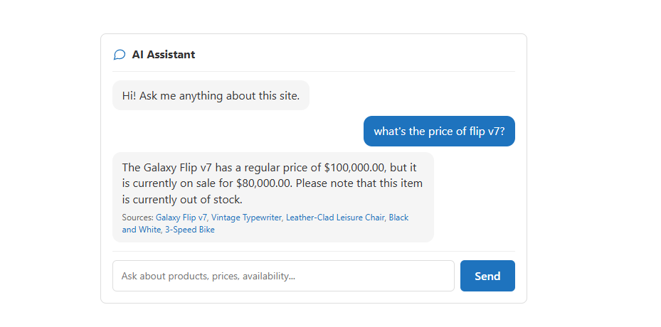 Gemini AI Chat Elementor Widget screenshot 1